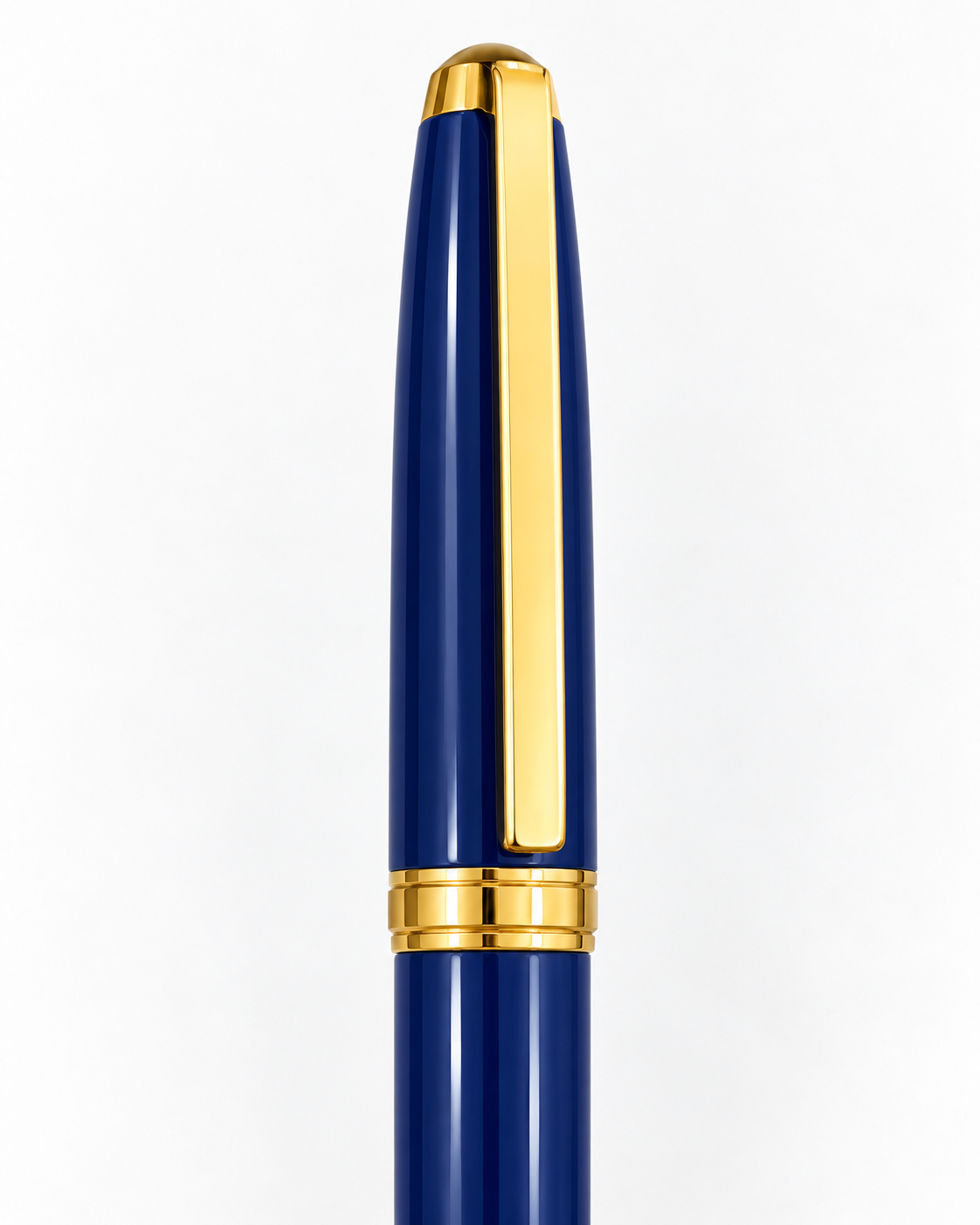 S.T. Dupont Fidelio – Stylo bille vintage laqué bleu et finitions dorées – Franc — photo 2