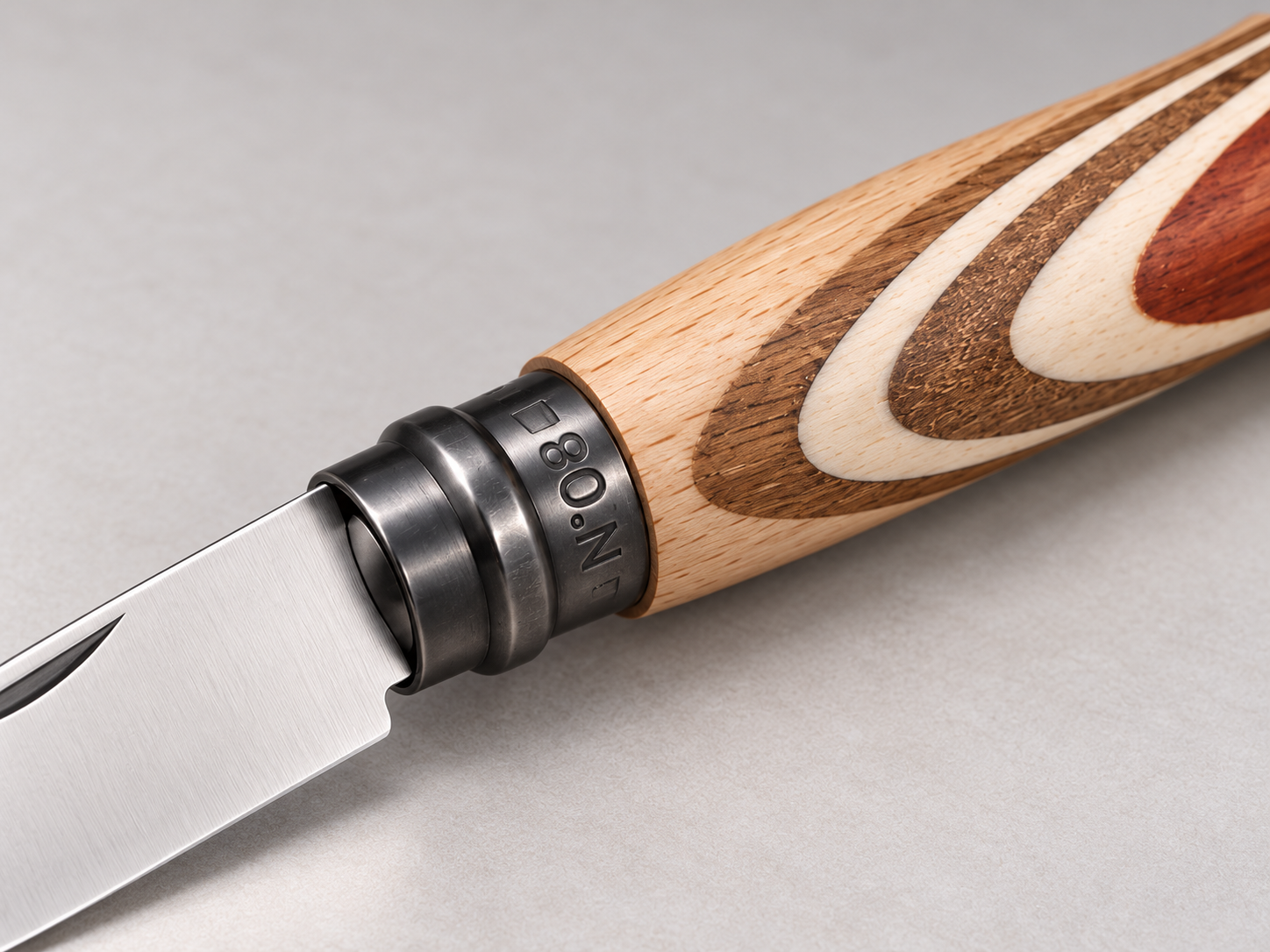 Opinel N°08 INOX à manche en marqueterie — photo 4