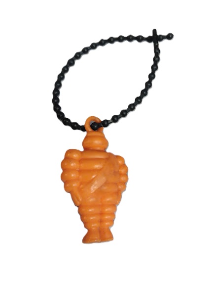 Michelin Bibendum – Porte-clés publicitaire vintage orange 3D – Figurine de coll — photo 2
