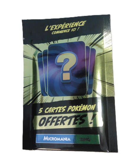 Pokémon – Sachet mystère de 5 cartes – Micromania Zing – Scellé