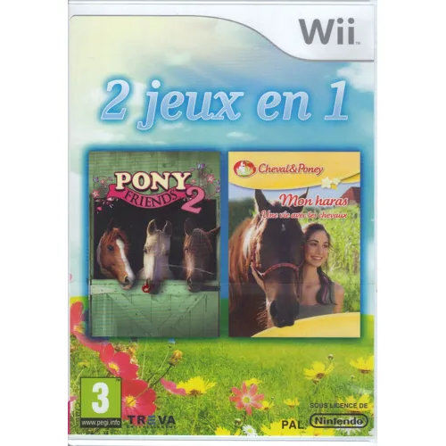 2 Jeux En 1 : Pony Friends 2 + Mon Haras, Une Vie Avec Les Chevaux - Jeu Ninten
