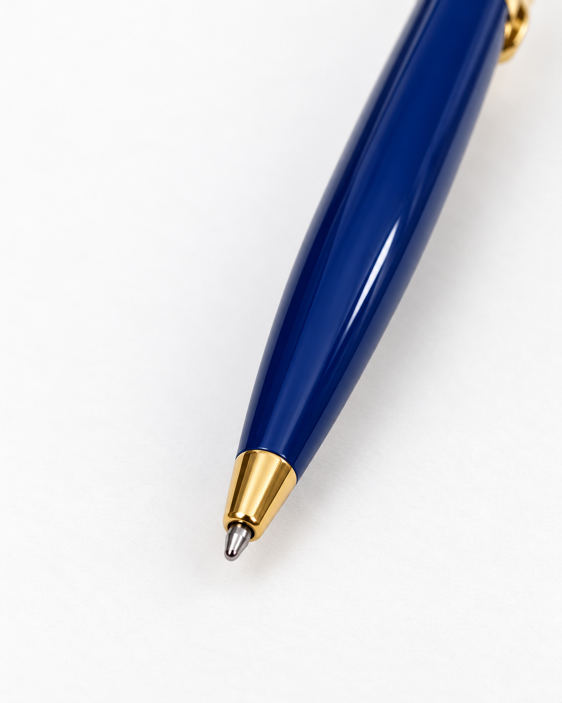S.T. Dupont Fidelio – Stylo bille vintage laqué bleu et finitions dorées – Franc — photo 4