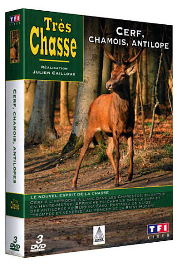 Très Chasse – Cerf, Chamois, Antilope – coffret 3 DVD, TF1 Vidéo, 2007, Zone 2
