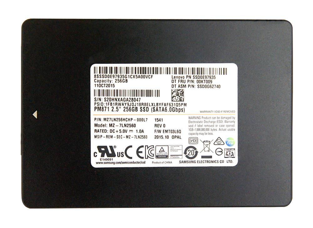 Samsung PM871 – SSD 256 Go SATA III 2,5"