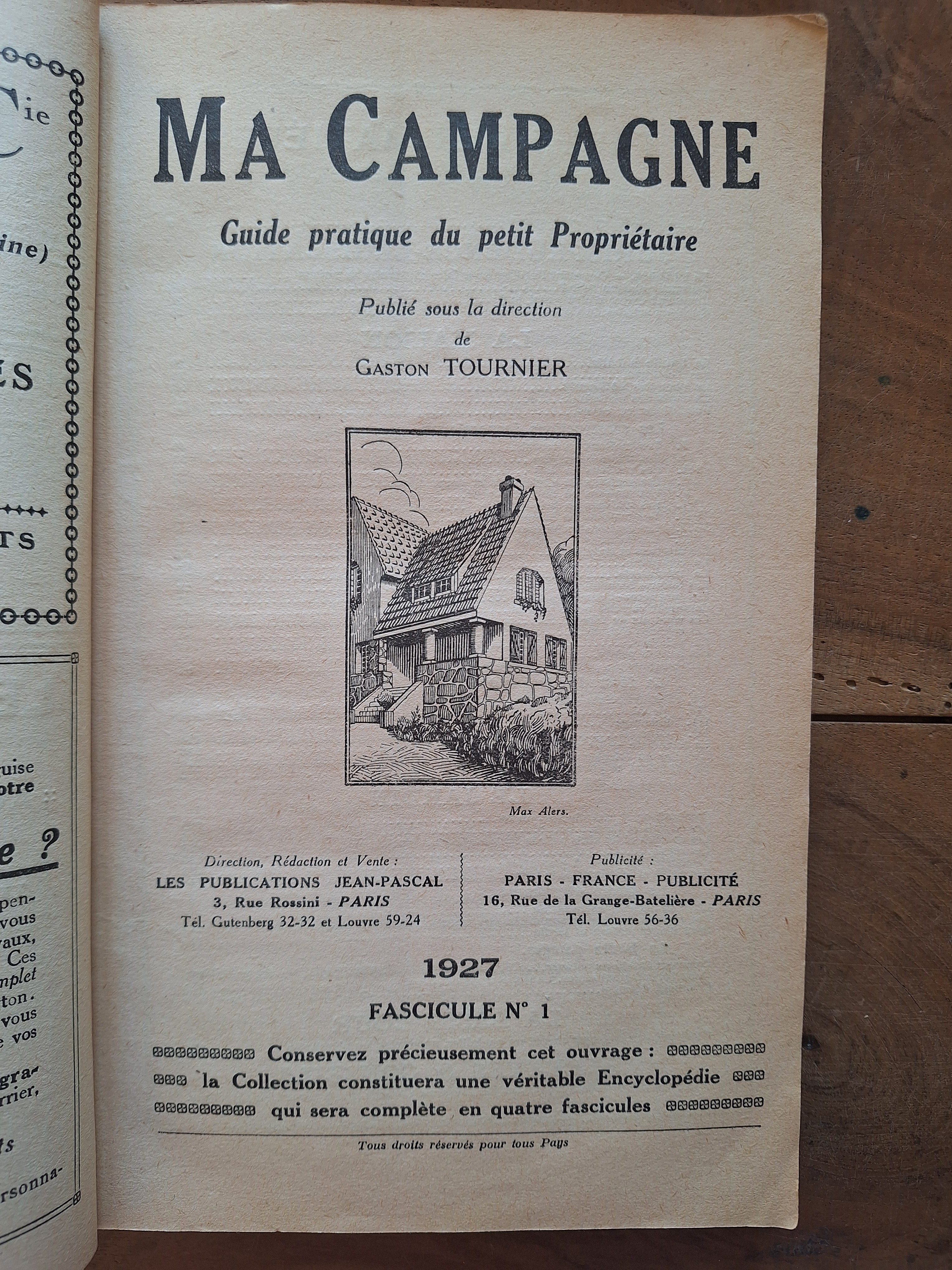 MA Campagne 1927 - Guide Pratique DU Petit Proprietaire - — photo 2