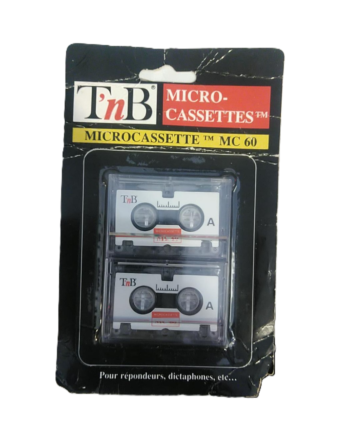 T'nB — Lot de 2 microcassettes MC60 pour dictaphones et répondeurs