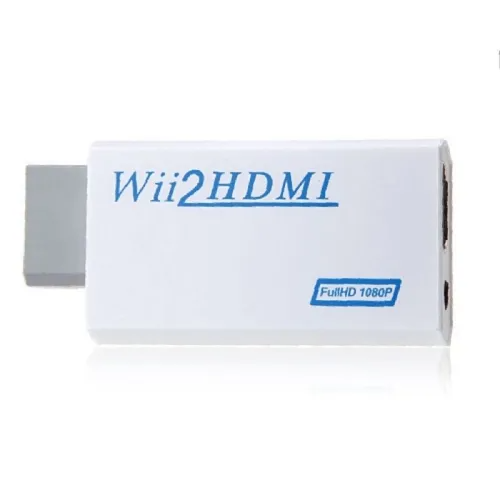 Adaptateur convertisseur Fiche and Play Wii vers HDMI 1080p Wii - Adaptateur HD