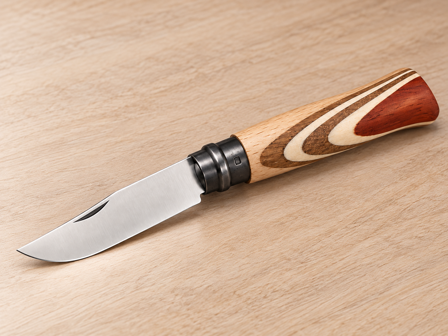 Opinel N°08 INOX à manche en marqueterie — photo 3