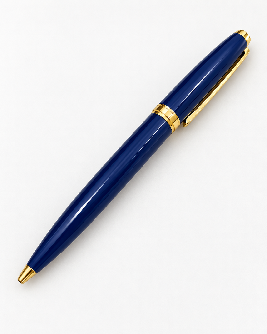 S.T. Dupont Fidelio – Stylo bille vintage laqué bleu et finitions dorées – Franc