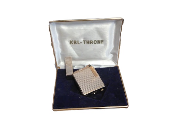 KBL-THRONE – Briquet vintage doré à gaz butane avec coffret – À réviser Copier
