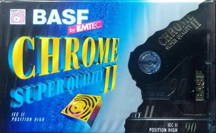 BASF by EMTEC — Chrome Super Quality II 90, cassette audio vierge Type II 90 min