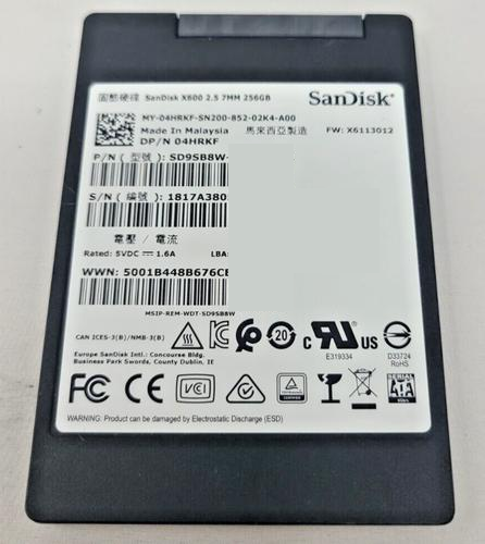 SanDisk X600 256 Go – SSD interne 2,5" SATA III 6 Gb/s 3D NAND TLC – SD9SB8W-256