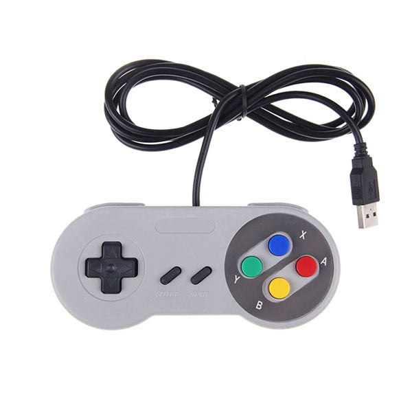 Manette USB filaire style Super Nintendo SNES – PC / Rétrogaming